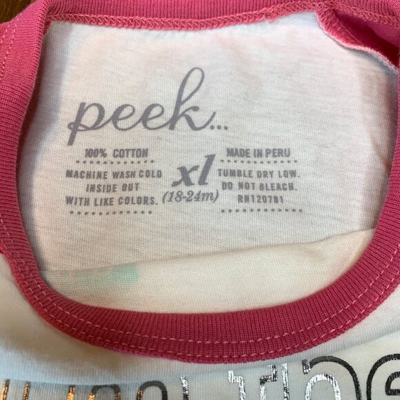 PEEK Science Elements T-Shirt Girls 18-24 Mos New Pink Top Toddler Girl Tee NWT - Picture 4 of 5